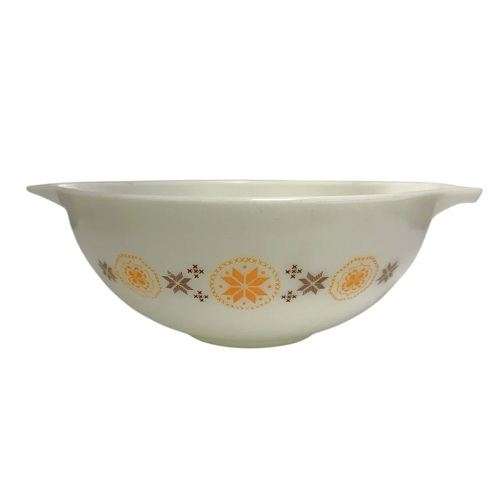 Vintage 1960s Pyrex Town‎ & Country #444 Cinderella Mixing Bowl 4 Quart MCM